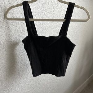 American Eagle Crop Top Size M Dark Gray